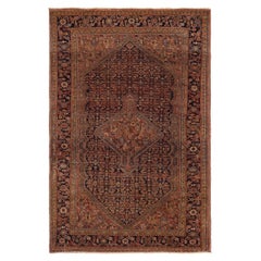 Antique Traditional Rug Medallion Center
