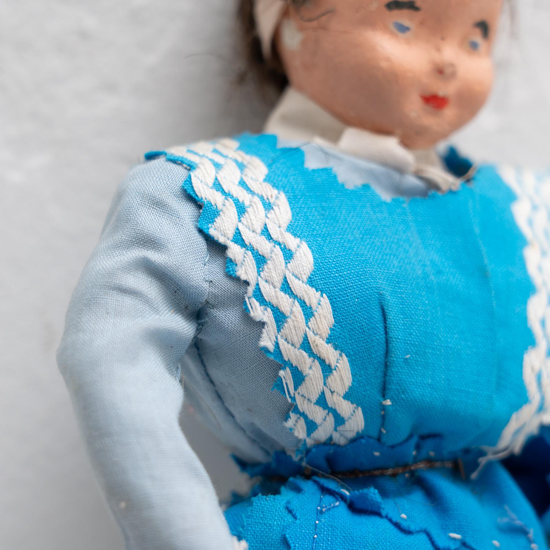 Antique Traditional Spanish Maid Rag Doll, circa 1920 For Sale 1