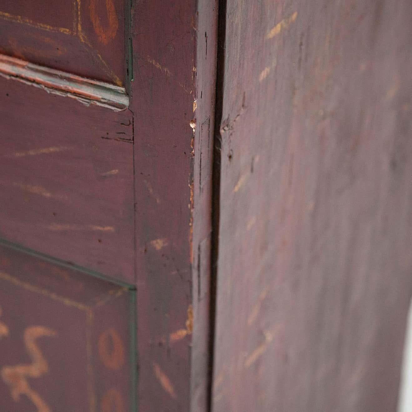 Antique Traditional Spanish Polychrome Wardrobe, circa 1930 For Sale 5