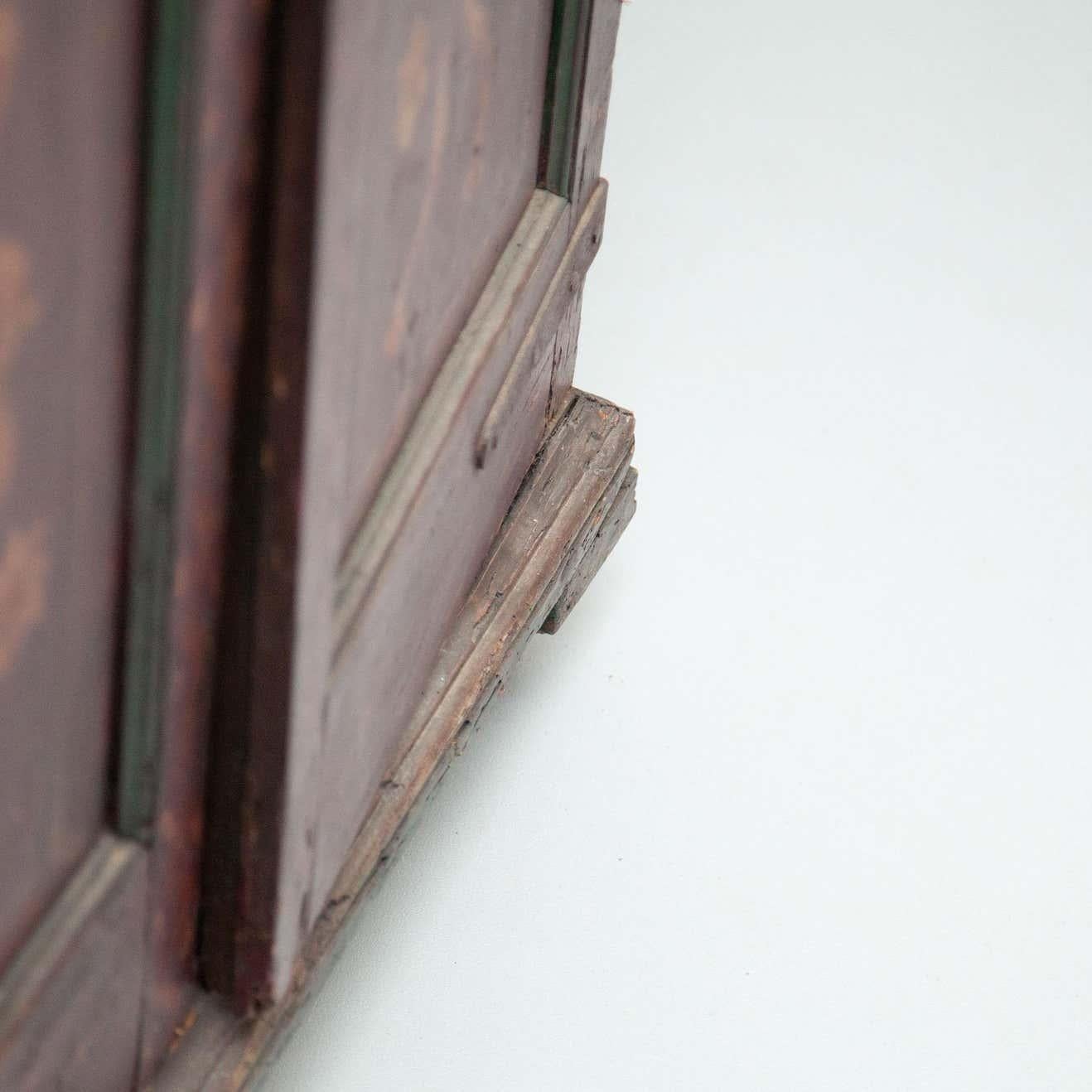 Antique Traditional Spanish Polychrome Wardrobe, circa 1930 For Sale 14