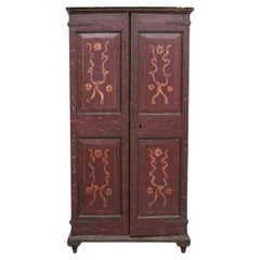 Antique Traditional Spanish Polychrome Wardrobe, circa 1930