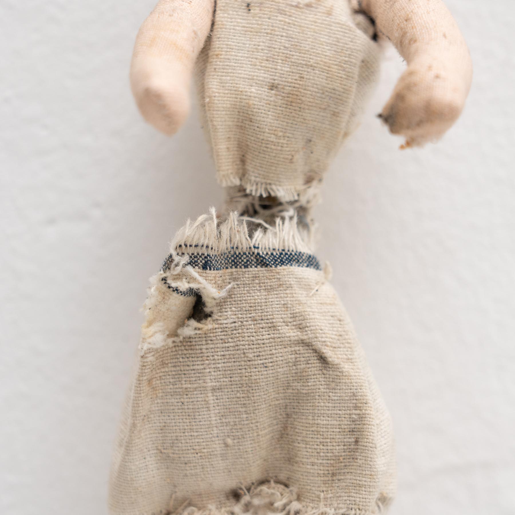 Early 20th Century Antique Traditional Spanish Rag Doll, circa 1920 For Sale