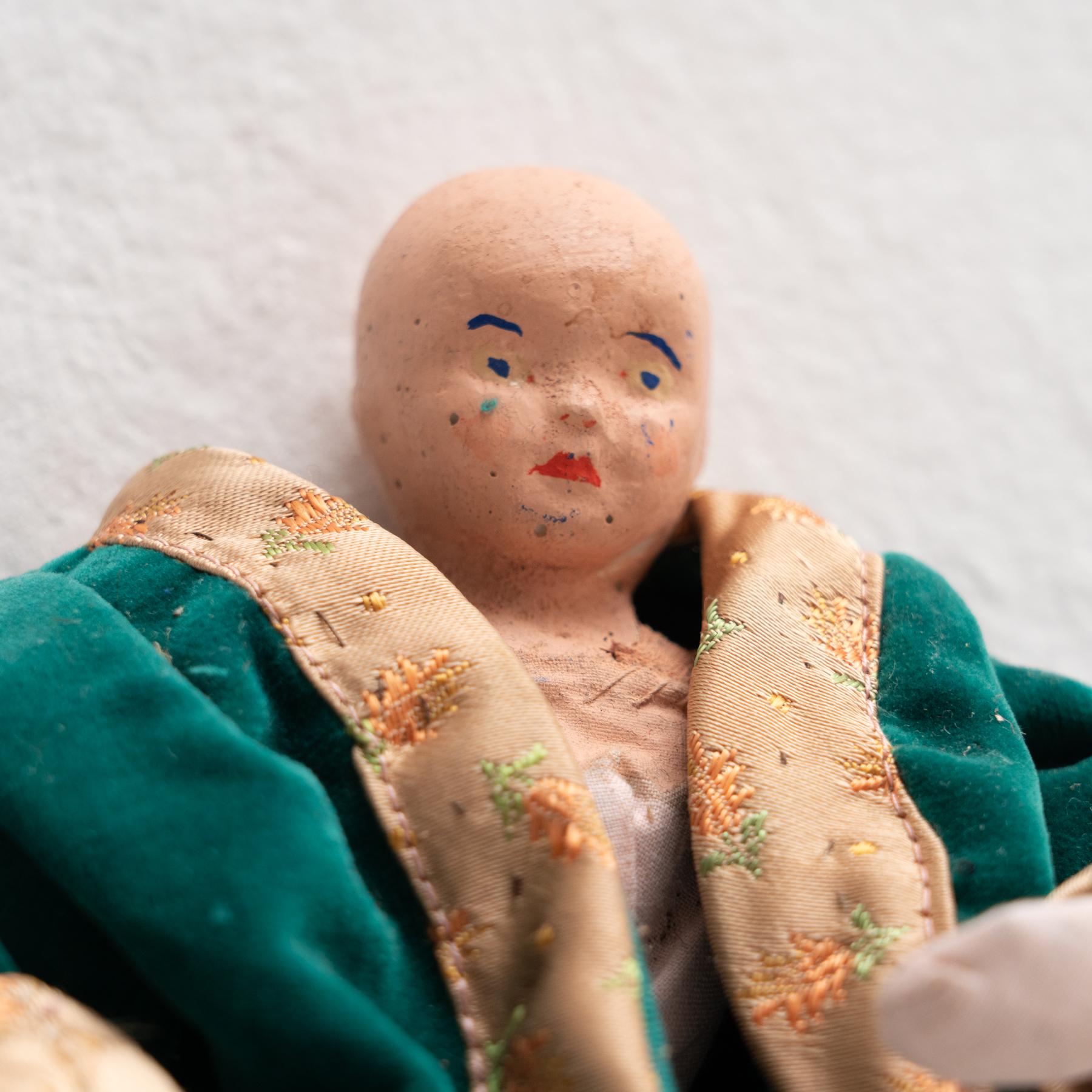 Early 20th Century Antique Traditional Spanish Rag Doll, circa 1920 For Sale