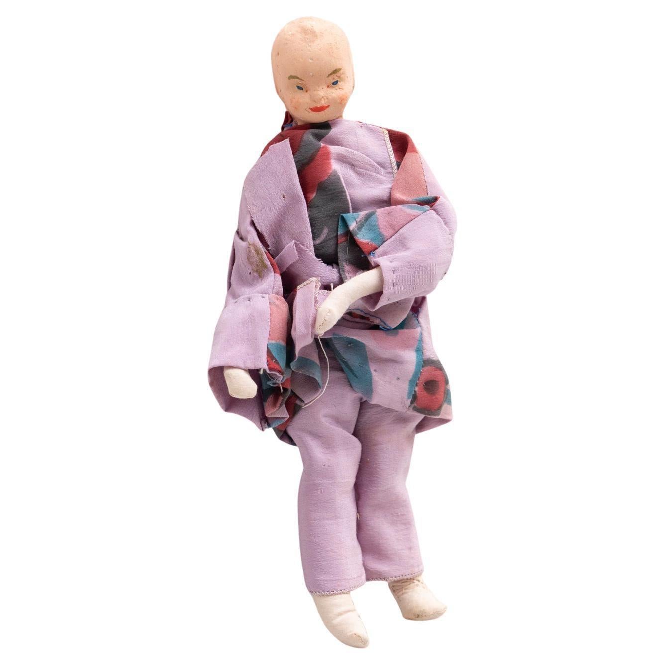 Antique Traditional Spanish Rag Doll, circa 1920