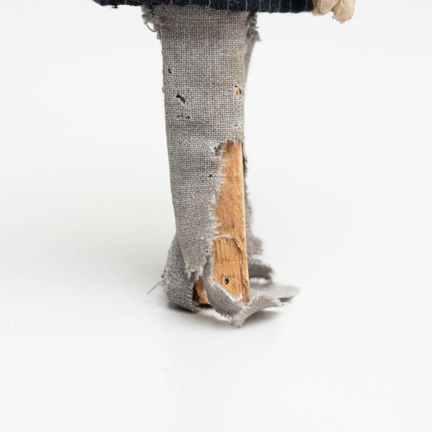 Mid-20th Century Antique Traditional Spanish Rag Doll, circa 1930 For Sale
