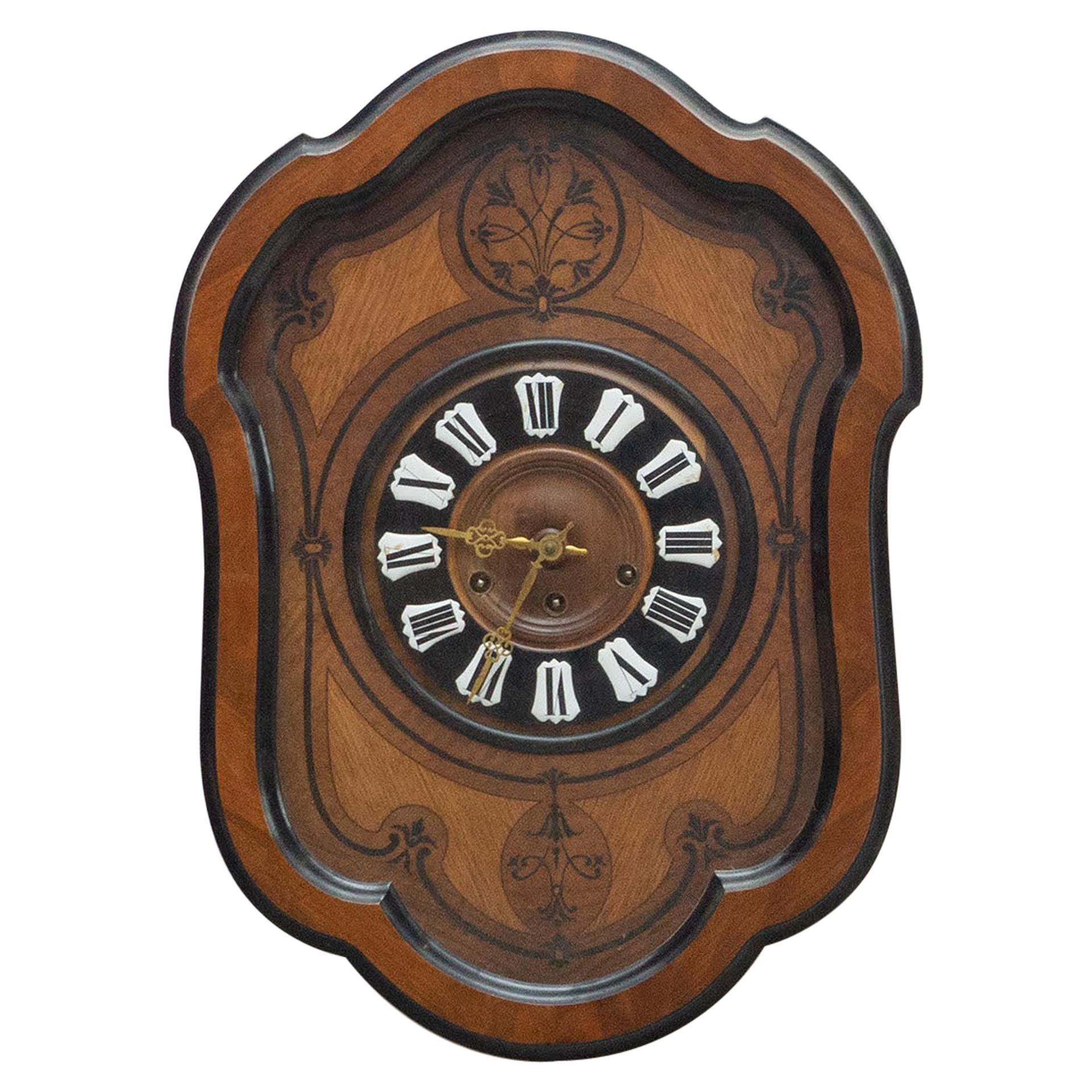 Antique Traditional Spanish Wall Clock, circa 1930