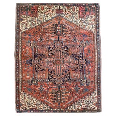 Tapis turc traditionnel ancien - 7' 10" L x 11' 2" L