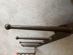 Antique train luggage rack coat /hat hooks wall Mount style of Gio Ponti