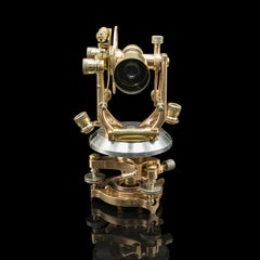 Antique Transit Theodolite, English, Surveying Instrument, Thornton, Edwardian