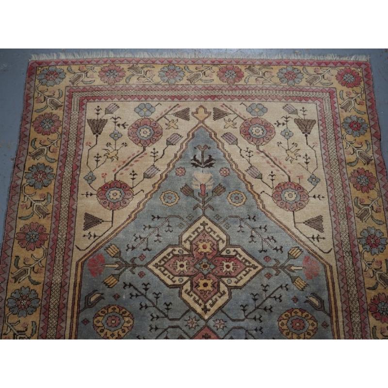 Asiatique Ancien tapis de prière transylvanien, probablement copie de Tuduc roumain, vers 1920 en vente