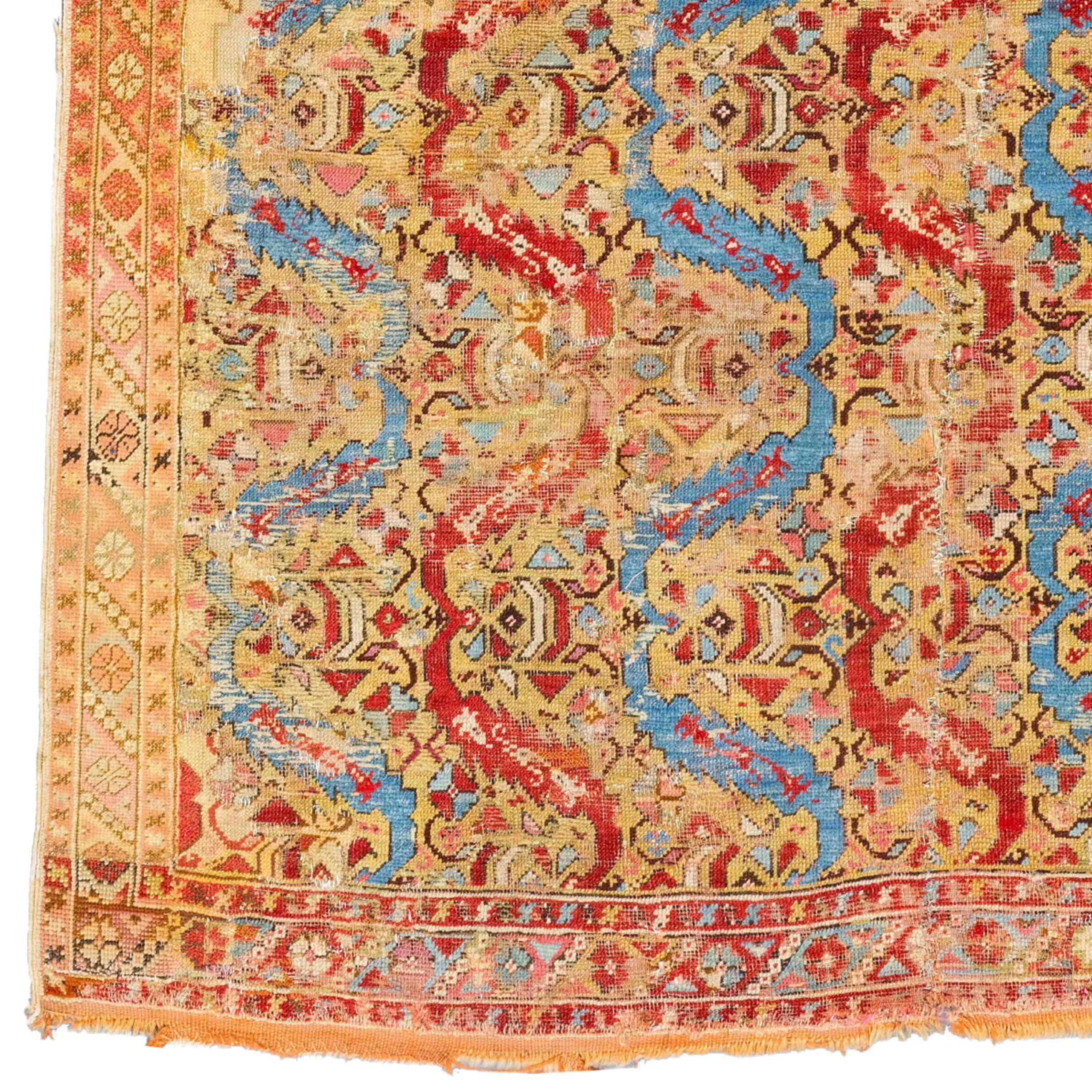 Antique Transylvanian Rug - 17th Century Unusual Design West Anatolia Transylvanian Rug Size 143 x 173 cm (56,2x68,1 In)

The Transylvanian rug, also called the Siebenbürger rug, is one of many floor coverings found in churches in Transylvania (part