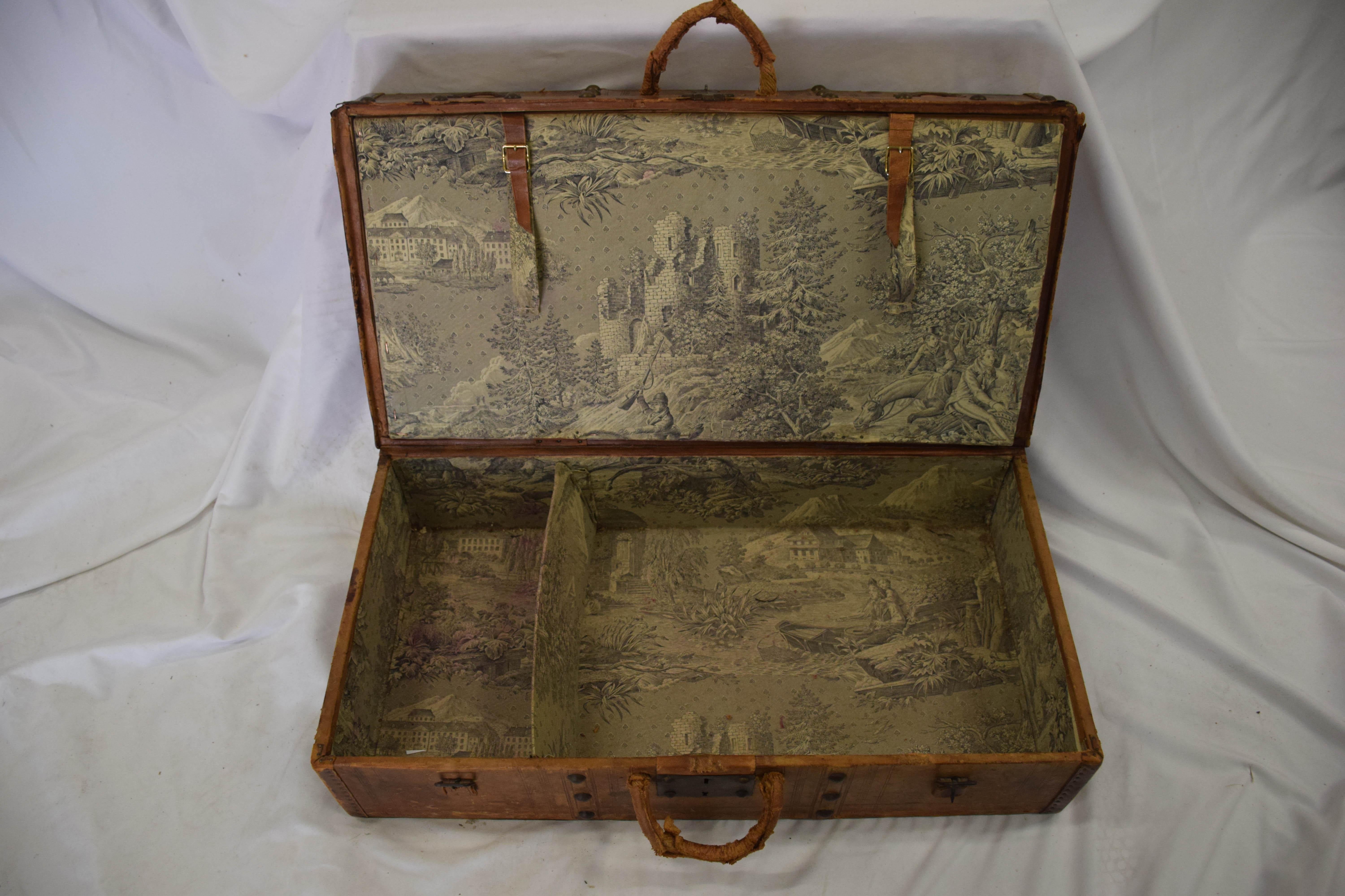 French Antique Travel Dome Trunk