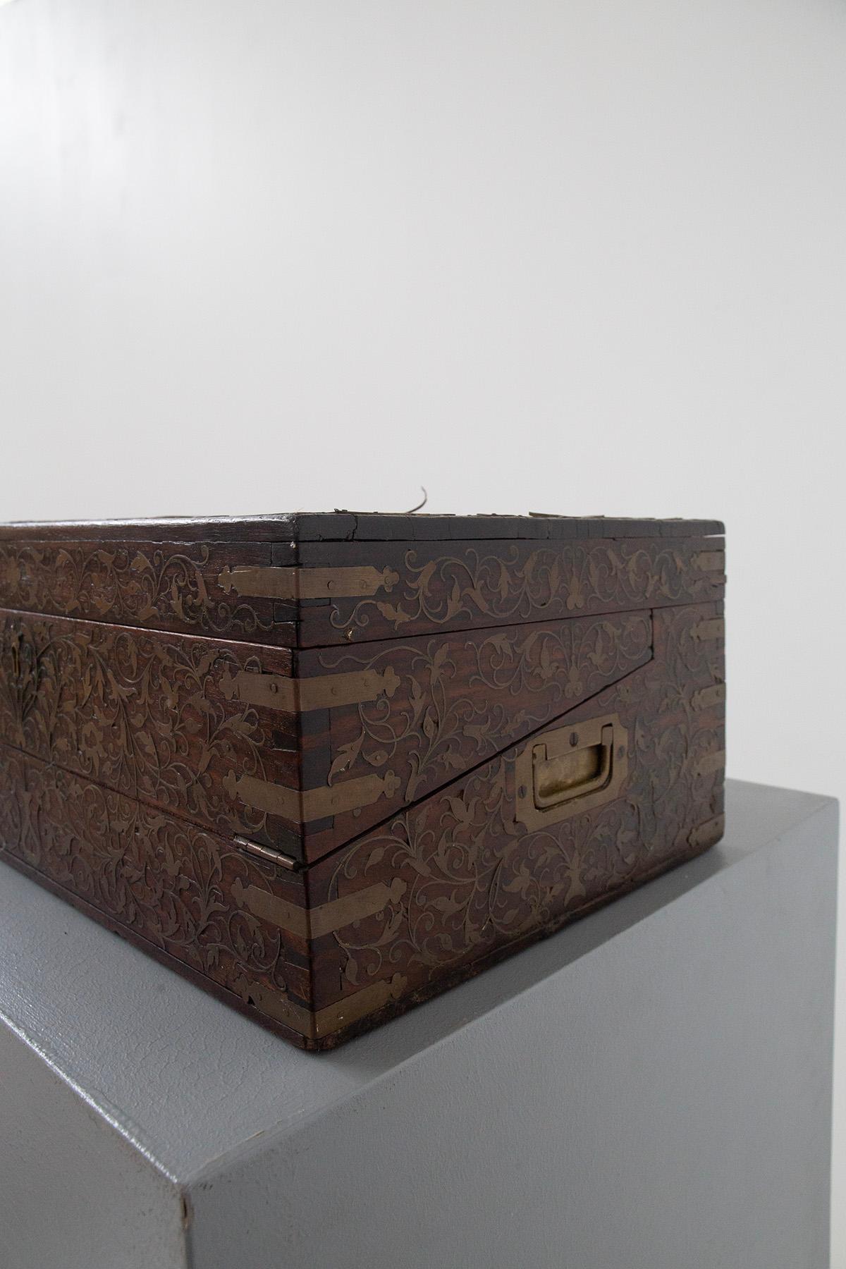 Early 20th Century Antique travel writing desk that belonged to SIR FAIYAZ ALI KHAN