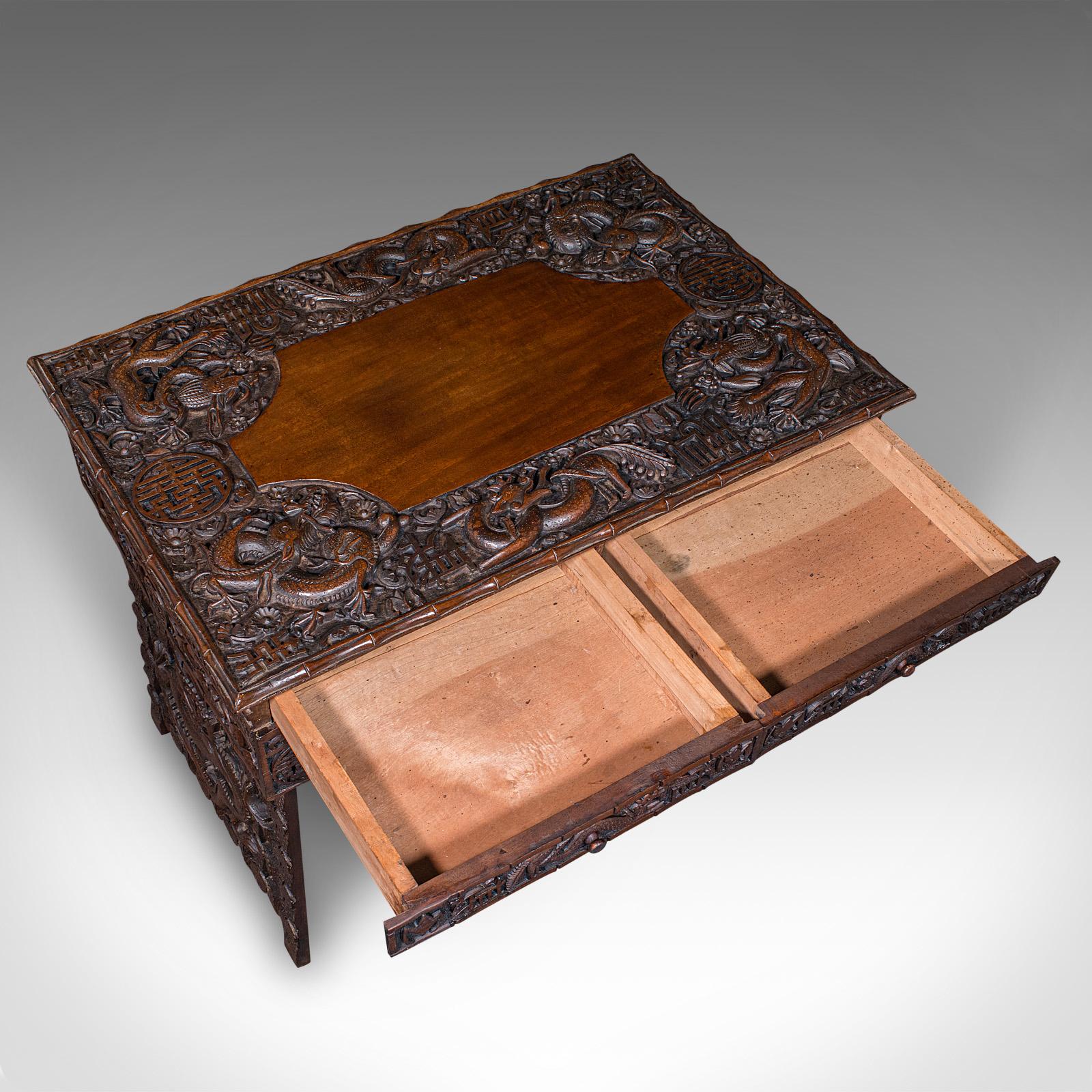 Ancien autel de commerçant ambulant, support en teck oriental, table pliante, victorien en vente 1