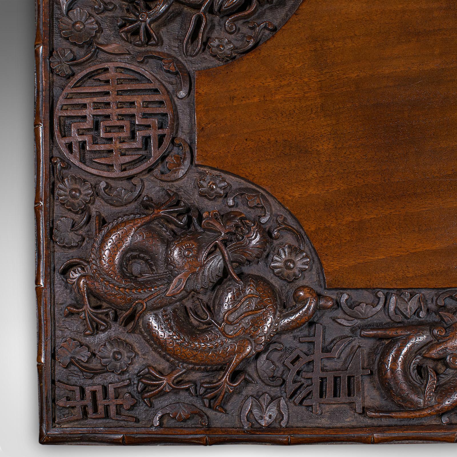 Ancien autel de commerçant ambulant, support en teck oriental, table pliante, victorien en vente 2