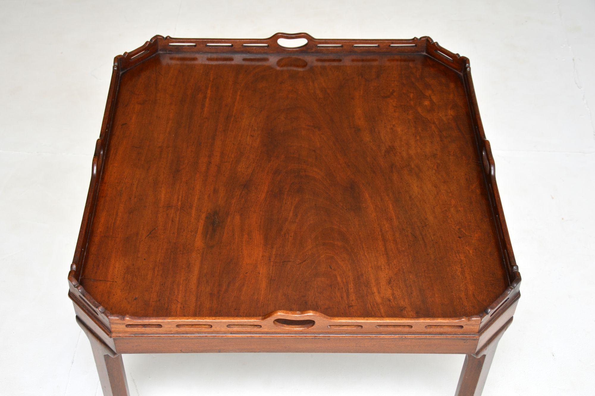 English Antique Tray Top Coffee Table