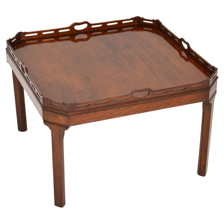 Antique Tray Top Coffee Table For Sale at 1stDibs