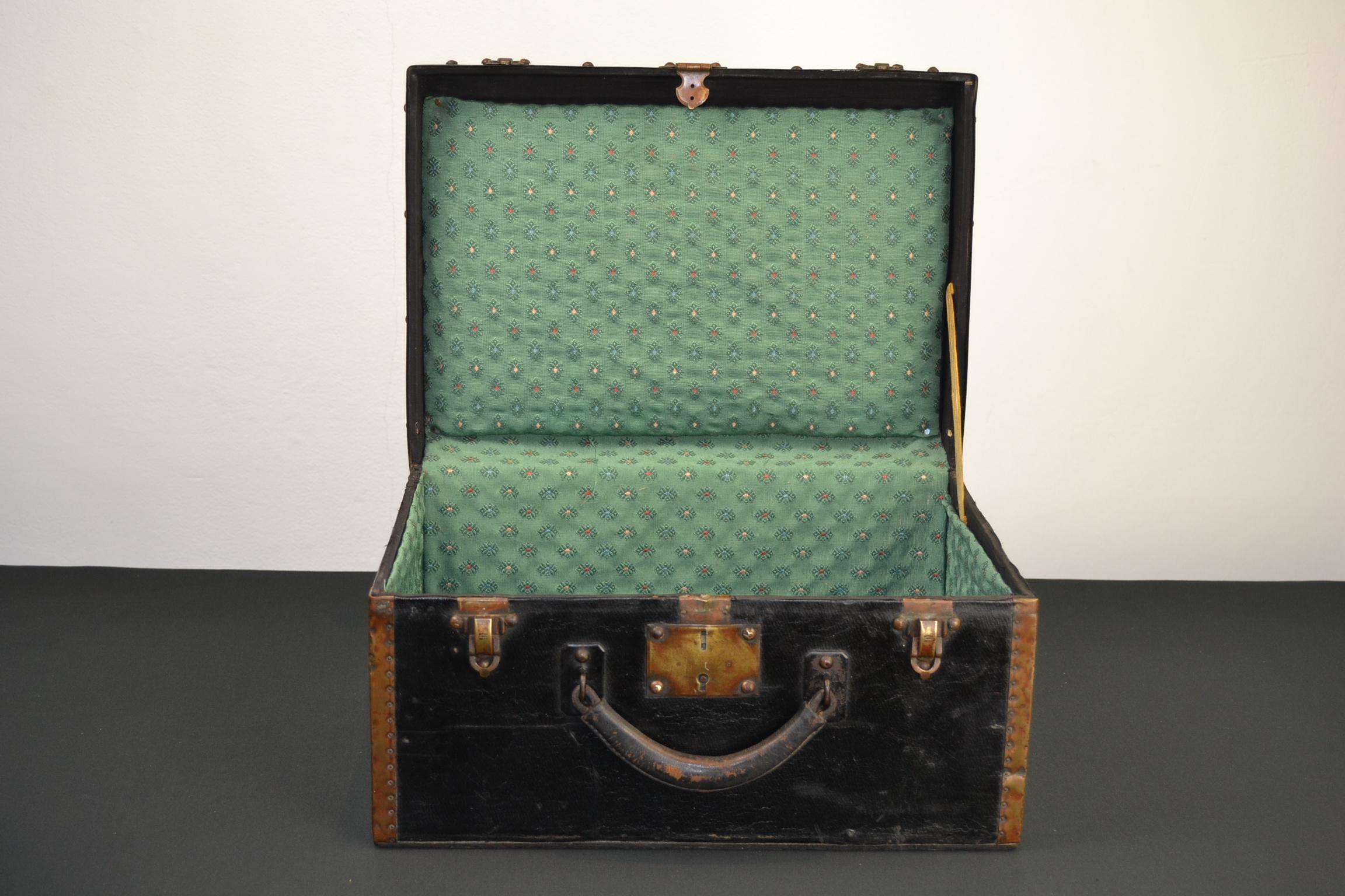 Antique Treasure Chest or Trunk by Au Touriste, France, Early 20th Century 8