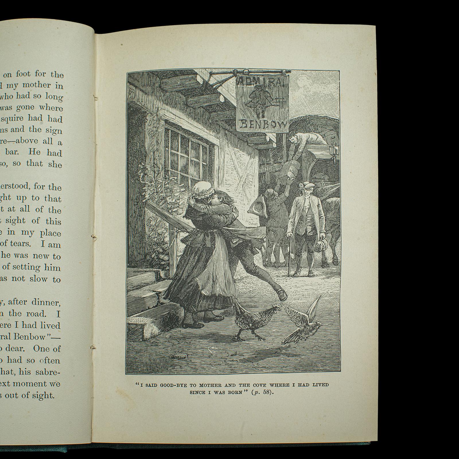 Antique Treasure Island Book, Robert Louis Stevenson, English, Late Victorian For Sale 1