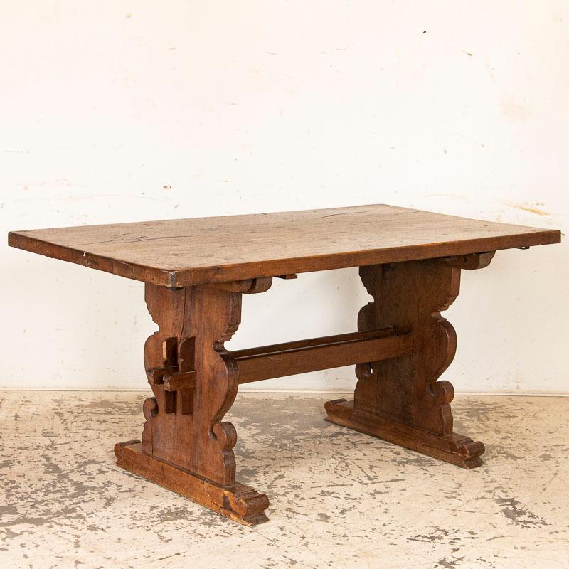 Danish Antique Trestle Farm Kitchen or Dining Table from Denmark