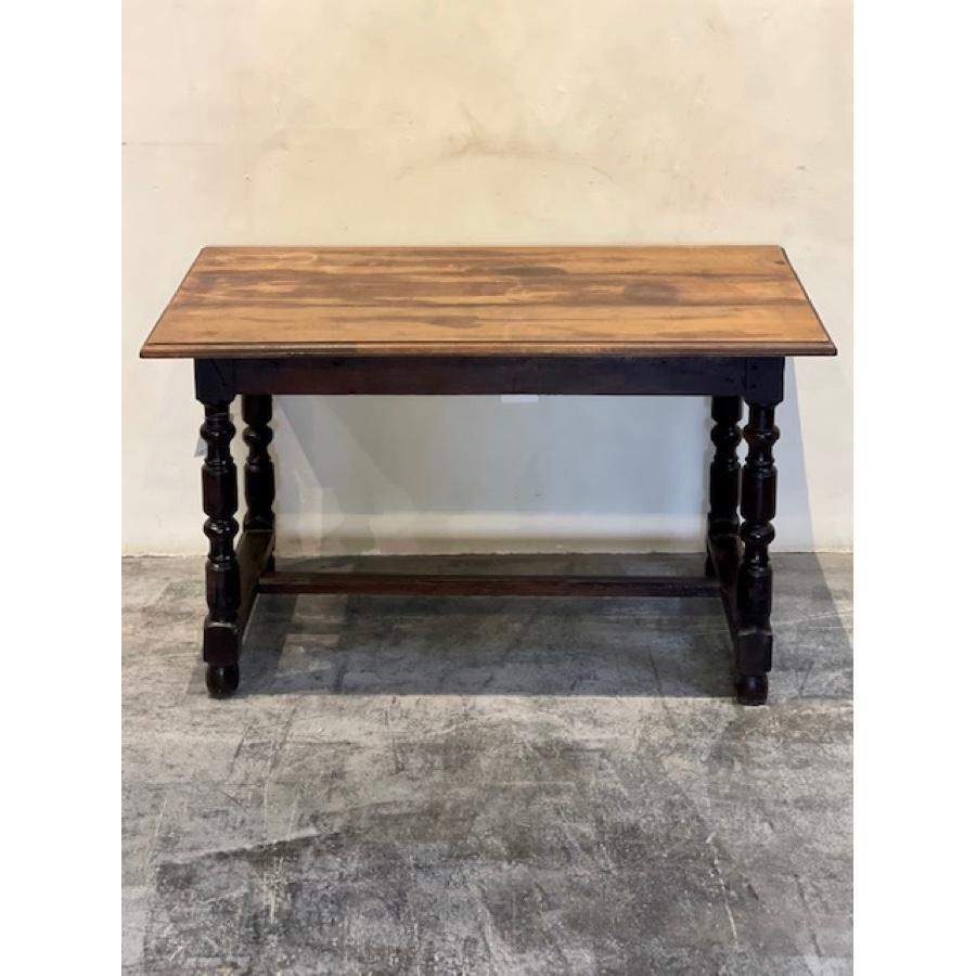 Antique Trestle Table with Spindle Legs, FR-0293 In Good Condition For Sale In Scottsdale, AZ