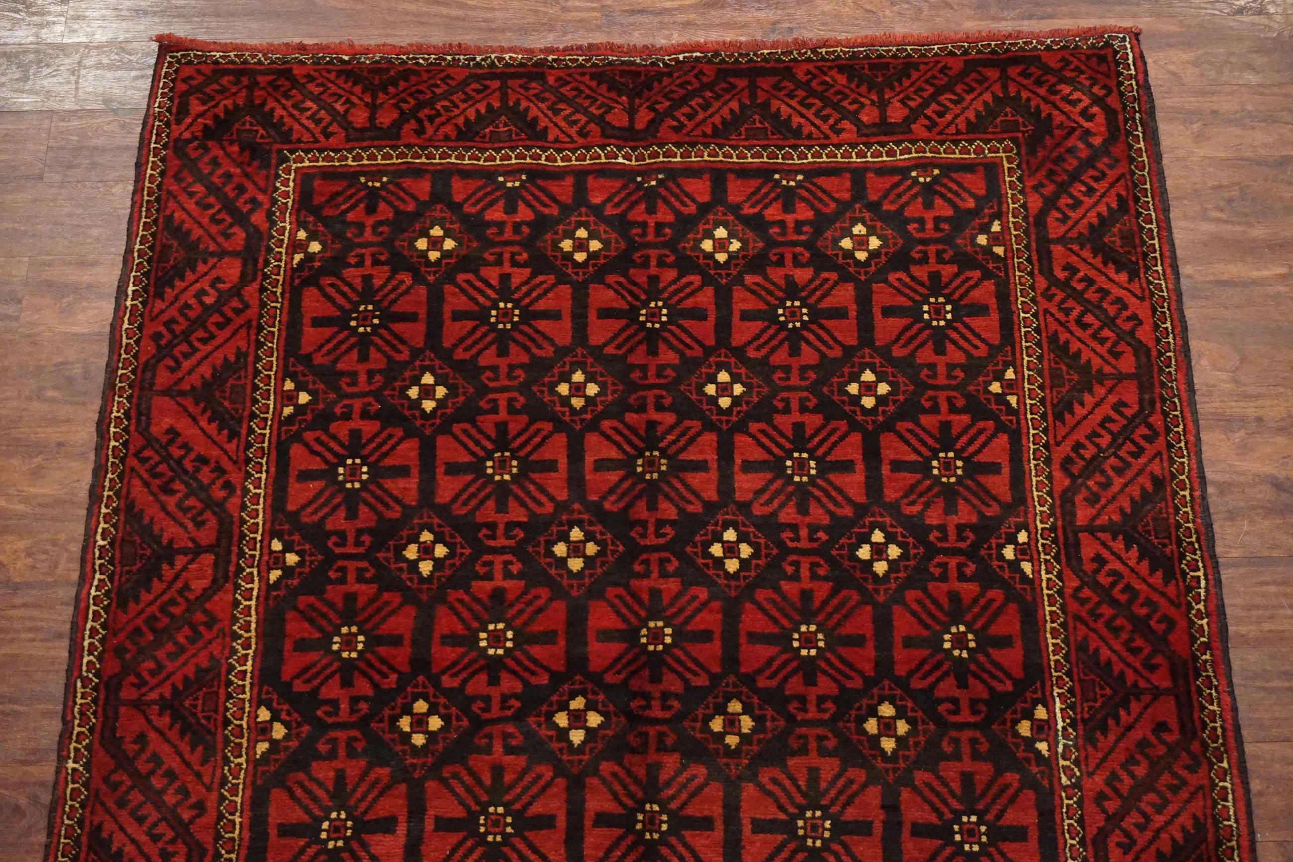 Hand-Knotted Antique Tribal Baluchi Gallery Runner, circa 1900 For Sale