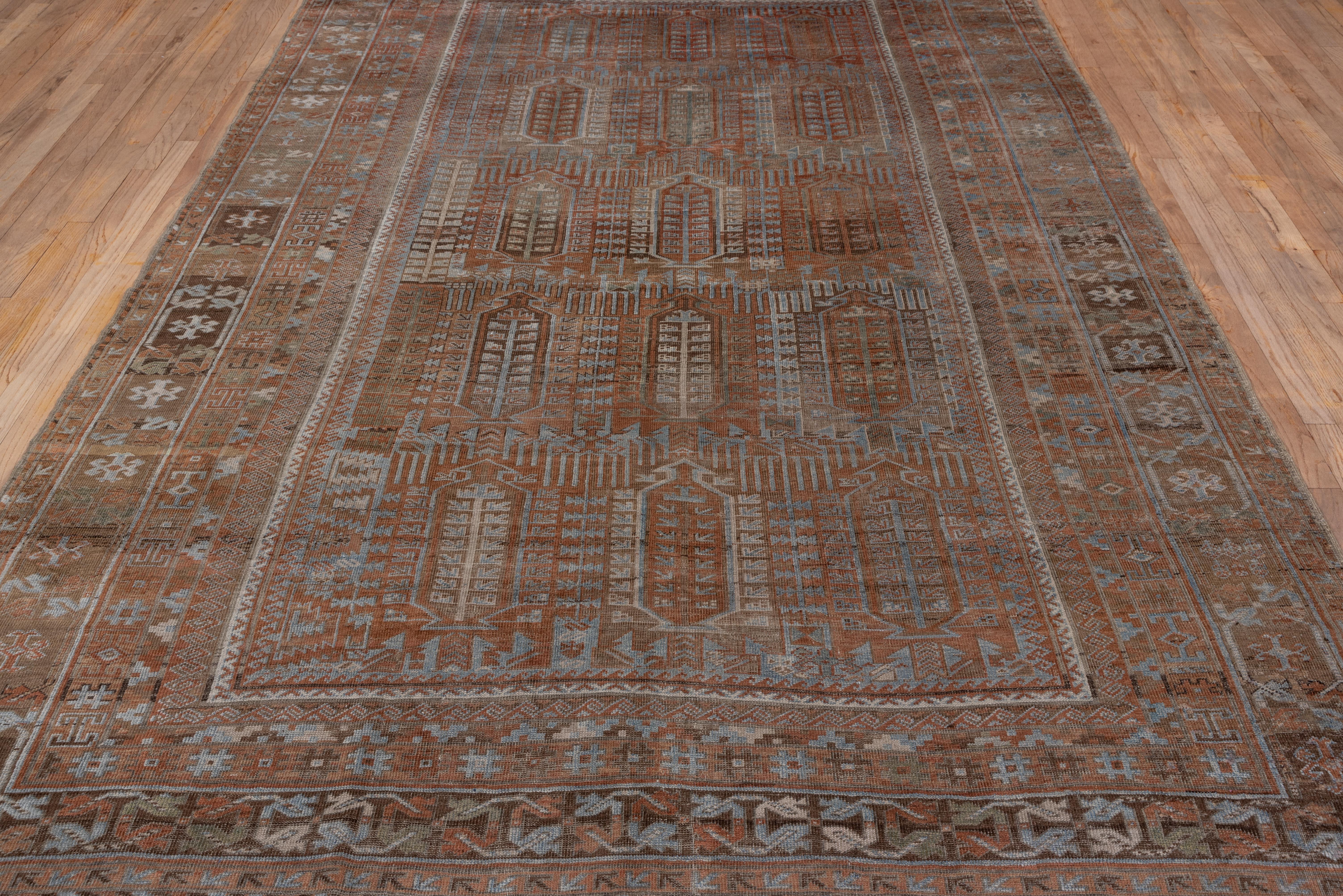 Hand-Knotted Antique Tribal Belouch Carpet, circa 1900s