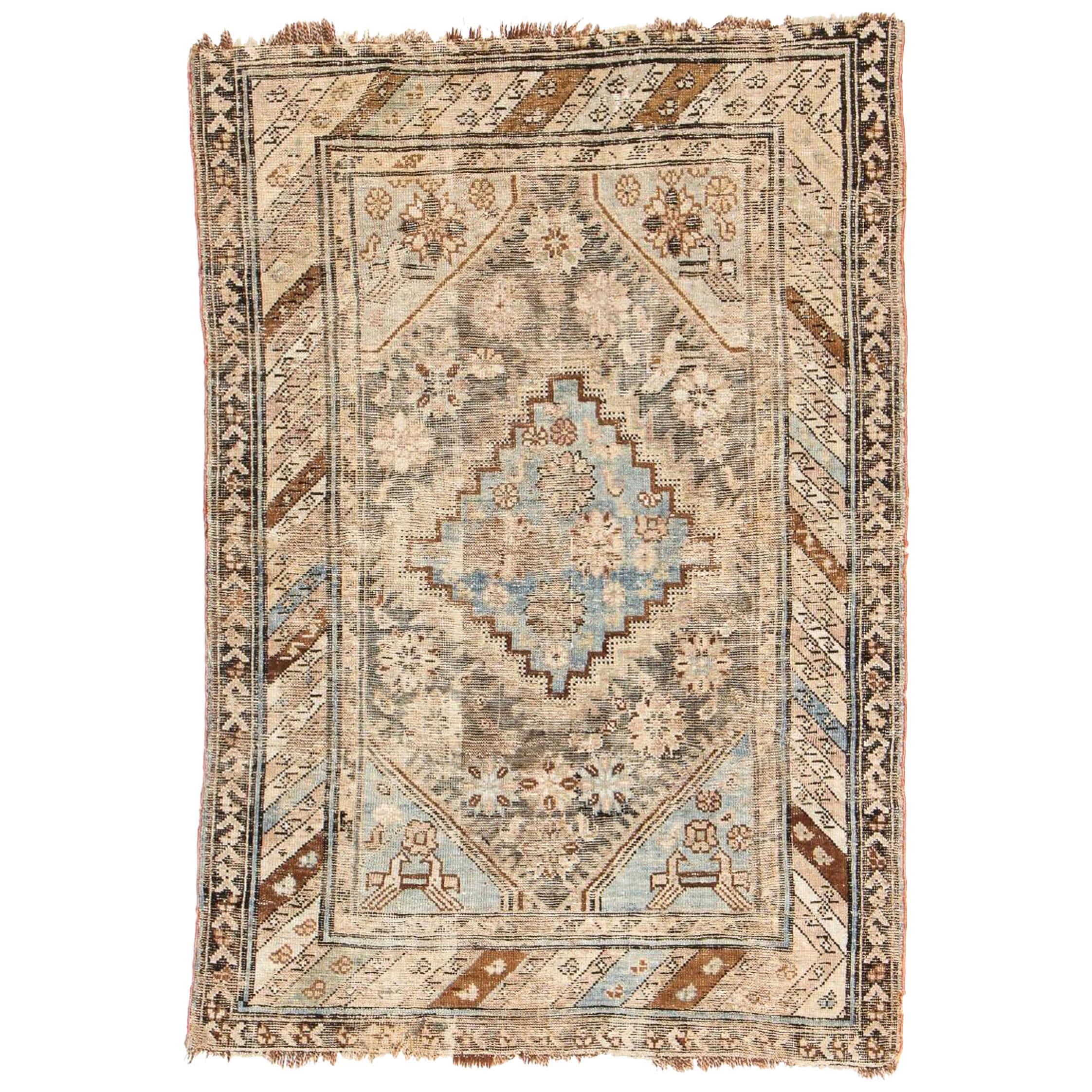 Antique Tribal Caucasian Kuba Rug