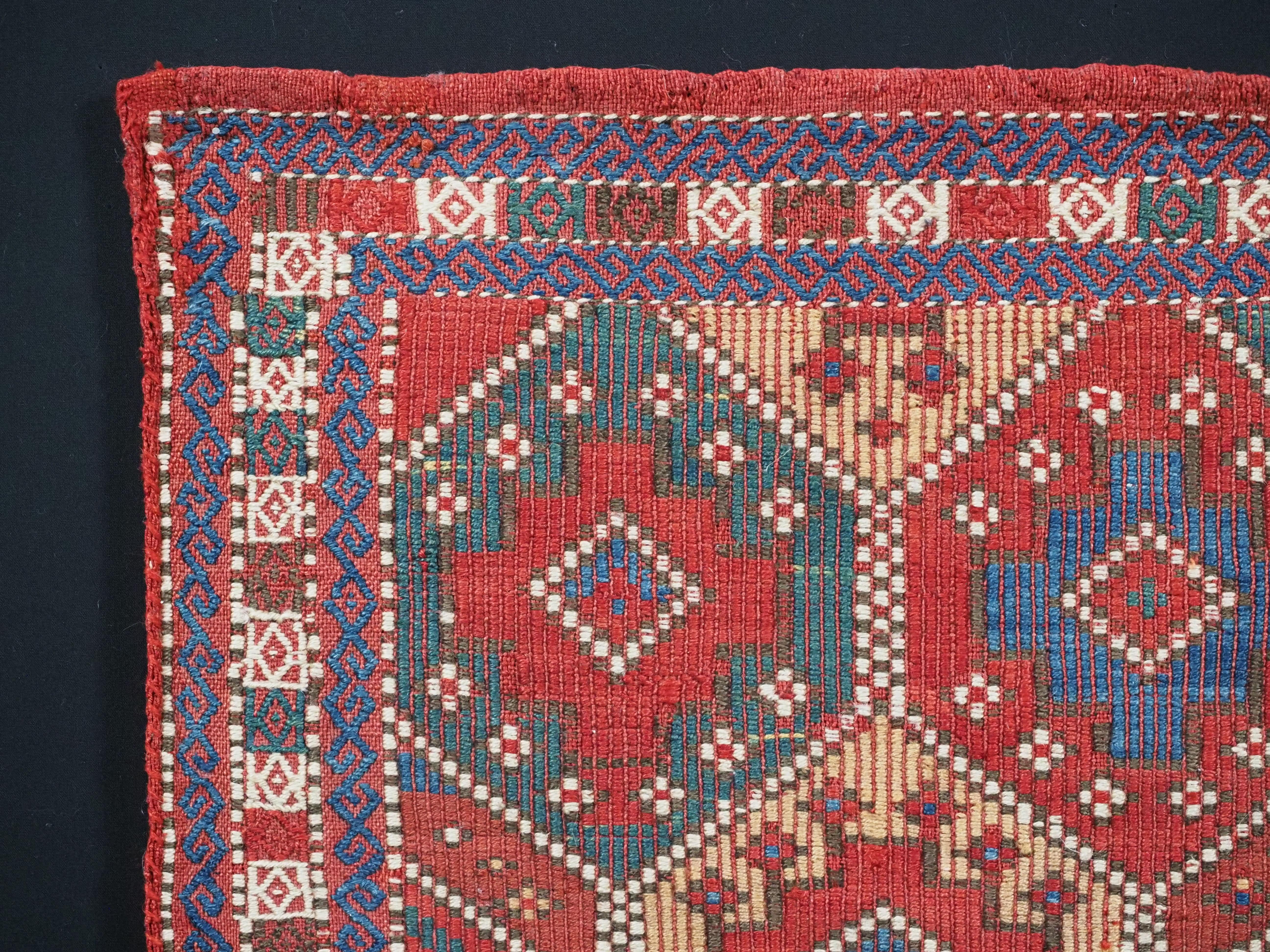 Early 20th Century Antique tribal chanteh (vanity bag)  by the Azeri Tribes, Circa 1900. For Sale