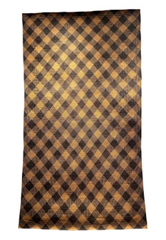 Antique Tribal Dayak Plaited Rattan Longhouse Mat (Tikar), Kalimantan