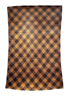 Antique Tribal Dayak Plaited Rattan Longhouse Mat (Tikar), Kalimantan