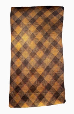 Antique Tribal Dayak Plaited Rattan Longhouse Mat (Tikar), Kalimantan