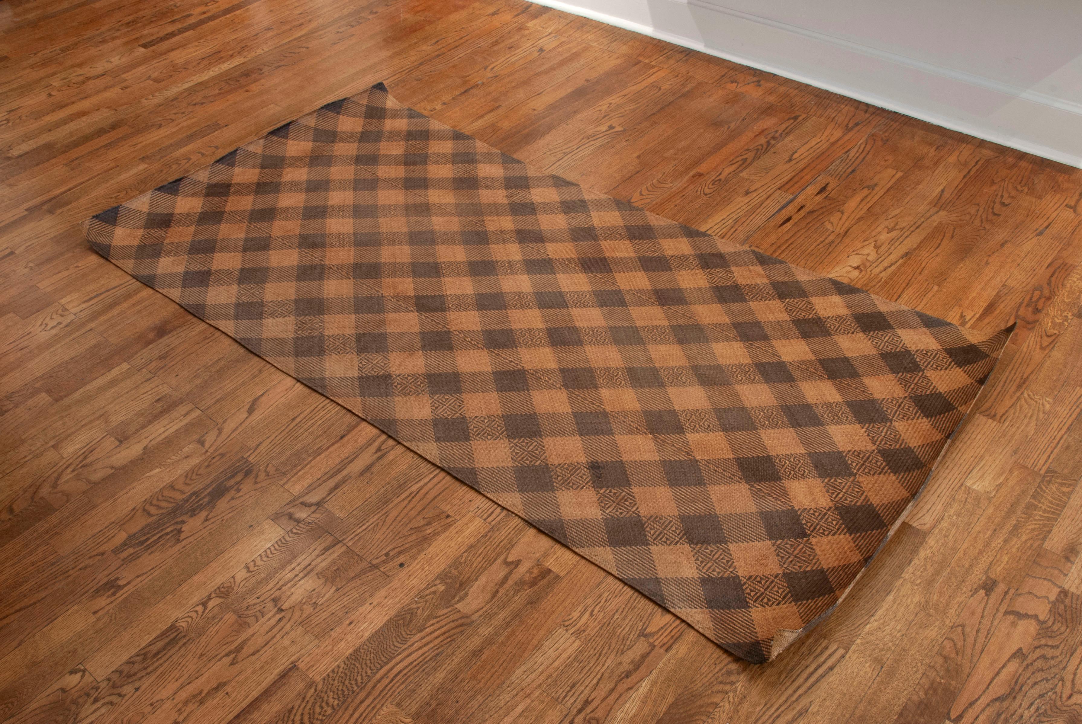 Antique Tribal Dayak Plaited Rattan Longhouse Mat (Tikar), Kalimantan en venta 1
