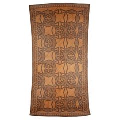 Antique Tribal Dayak Plaited Rattan Longhouse Mat (Tikar), Kalimantan