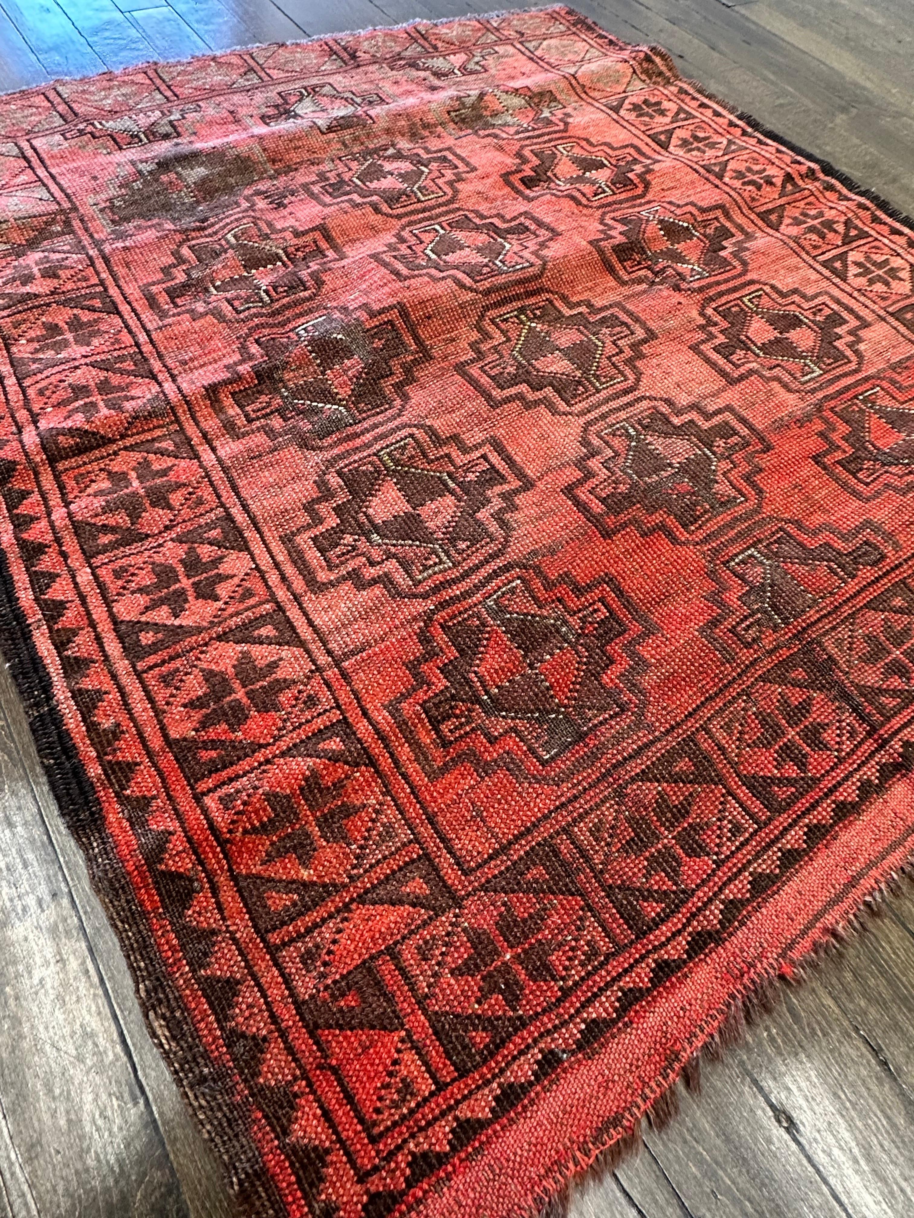 Antique Tribal Ersari Rug, circa 1920 For Sale 4