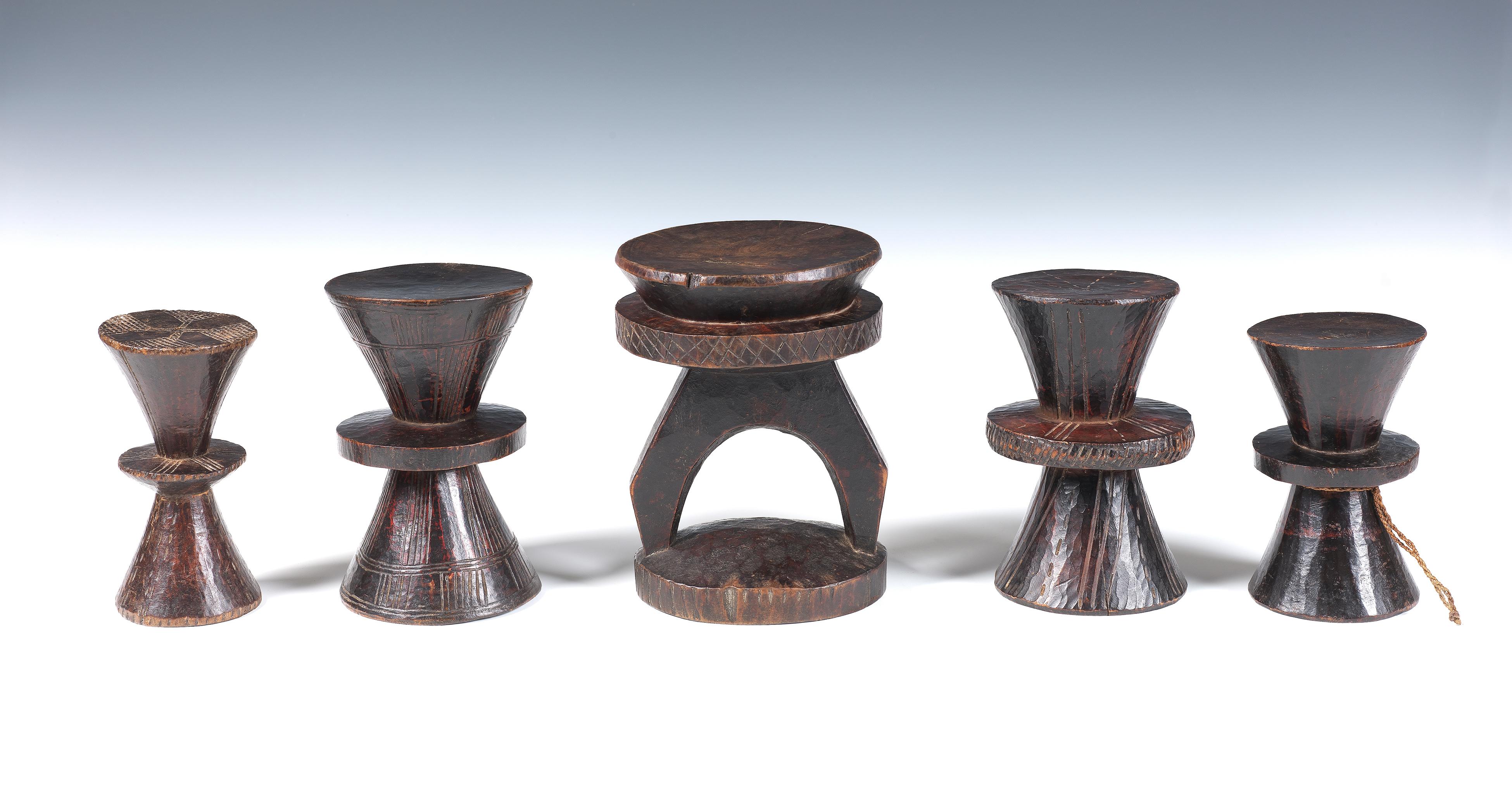 20th Century Antique Tribal Ethiopian Ceremonial Coffee Stands For Sale