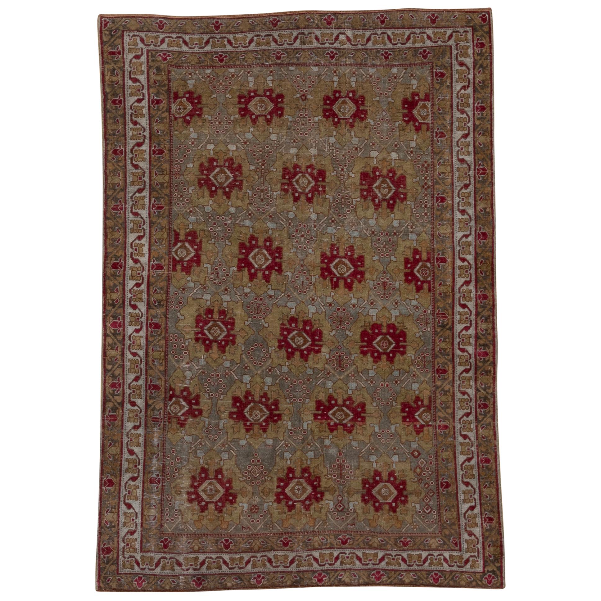 Antiker feiner persischer Afshar-Teppich mit Stammesmotiven
