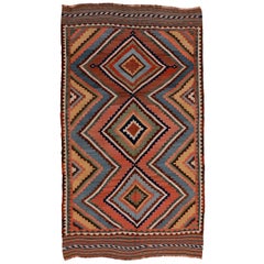 Antique Tribal Geometric Design Kilim Rug