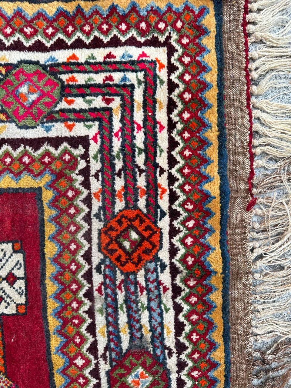 Bobyrug's Antique tribal ghashghai rug rug  en vente 5