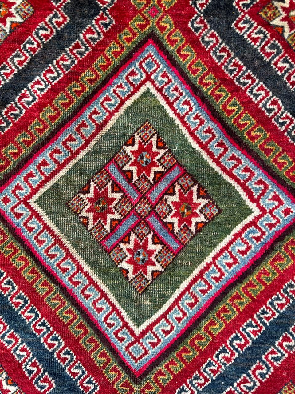 Bobyrug's Antique tribal ghashghai rug rug  en vente 6
