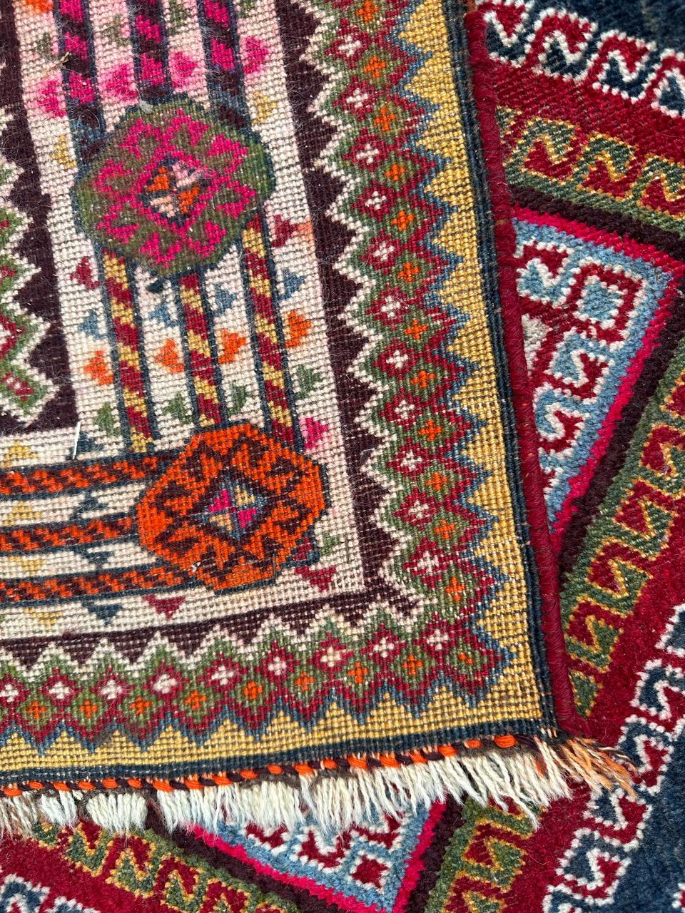 Bobyrug's Antique tribal ghashghai rug rug  en vente 12