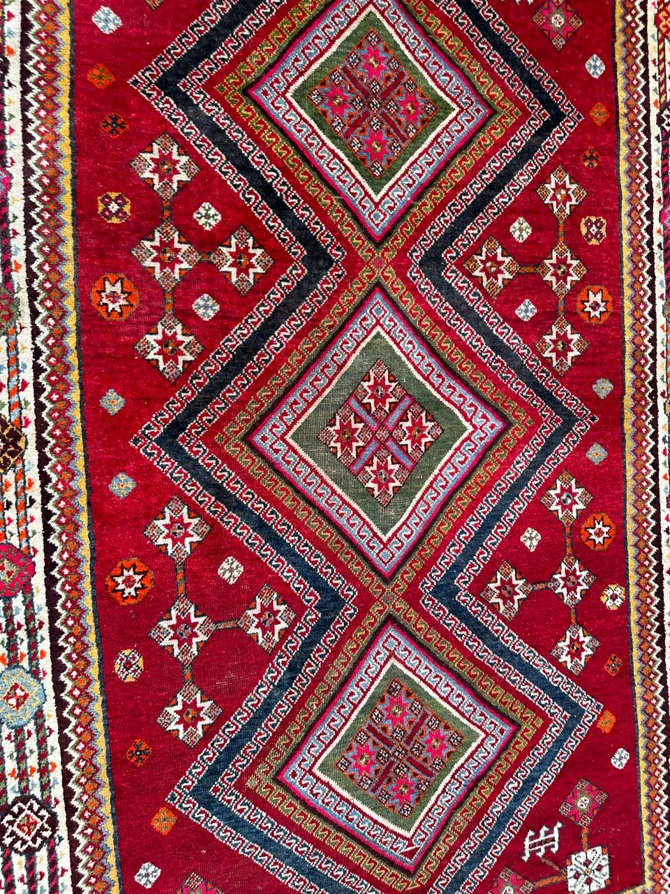 Noué à la main Bobyrug's Antique tribal ghashghai rug rug  en vente