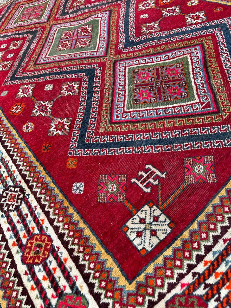 Bobyrug's Antique tribal ghashghai rug rug  Bon état - En vente à Saint Ouen, FR