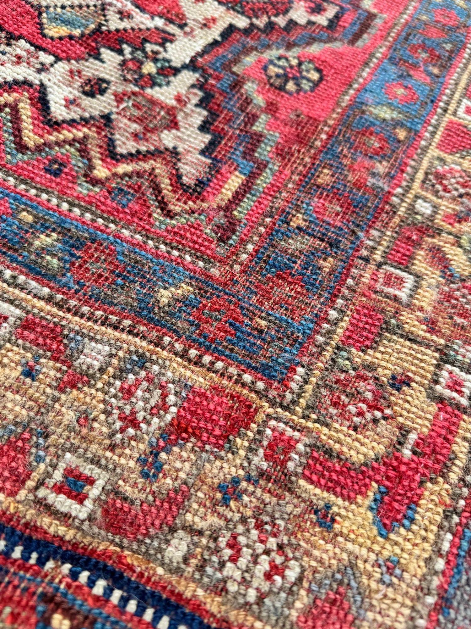 Antique Tribal Khamseh Rug 2.14m x 1.54m 5