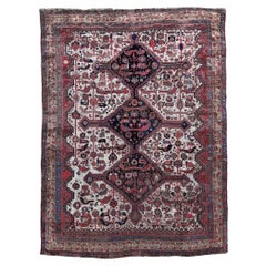 Antique Tribal Khamseh Rug 2.14m x 1.54m