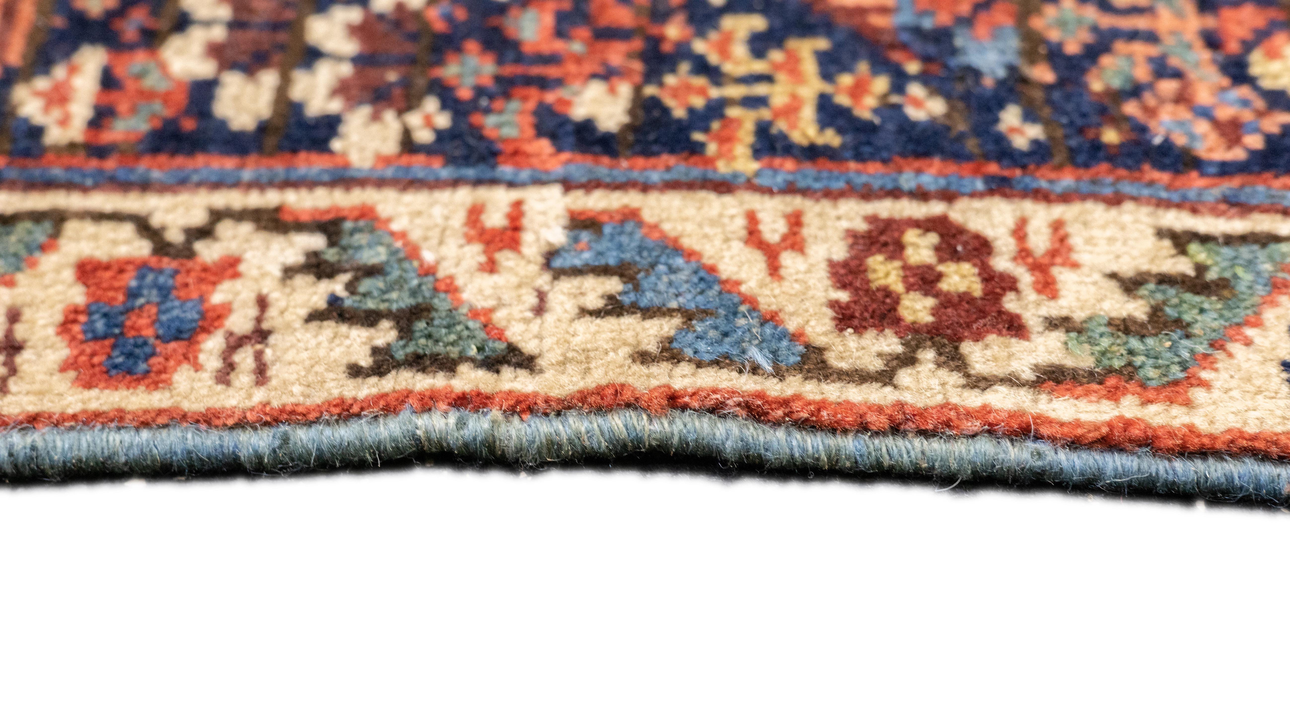 Antique Tribal Kurdish Rug 4'2'' x 6'4'' For Sale 1