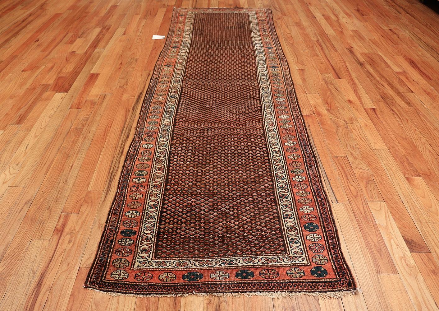 Antique Northwest Persian Runner Rug. Size: 3 ft 4 in x 10 ft 4 in  For Sale 2