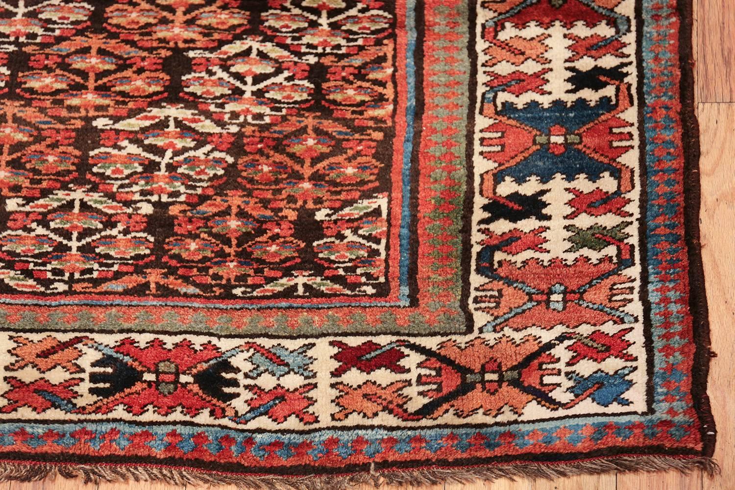 Hand-Knotted Antique Tribal Northwest Persian Runner. Size: 3 ft 7 in x 13 ft 5 in  For Sale