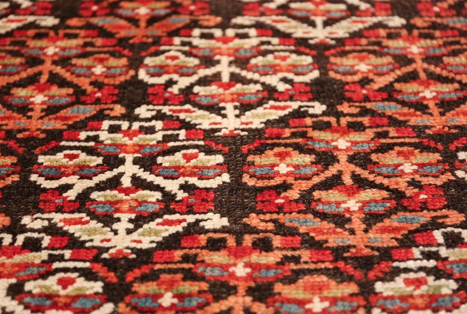 Antique Tribal Northwest Persian Runner. Size: 3 ft 7 in x 13 ft 5 in  In Excellent Condition For Sale In New York, NY