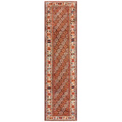 Antique Tribal Northwest Persian Runner. Size: 3 ft 7 in x 13 ft 5 in 